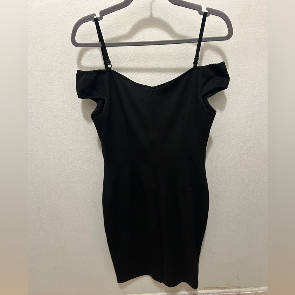 NWT Retro Pinup 50s/ 60s Wiggle Dress Black Off Shoulder Vintage Look Rockabilly - Picture 10 of 14